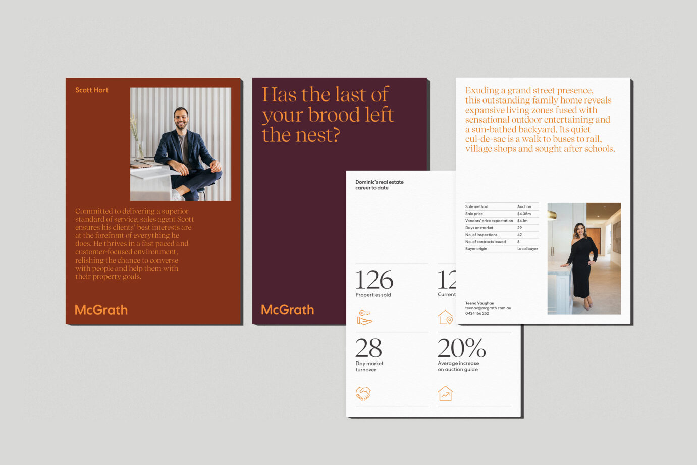 McGrath Real Estate branding, brand identity, brand design, brand re-fresh, rebrand, Toben