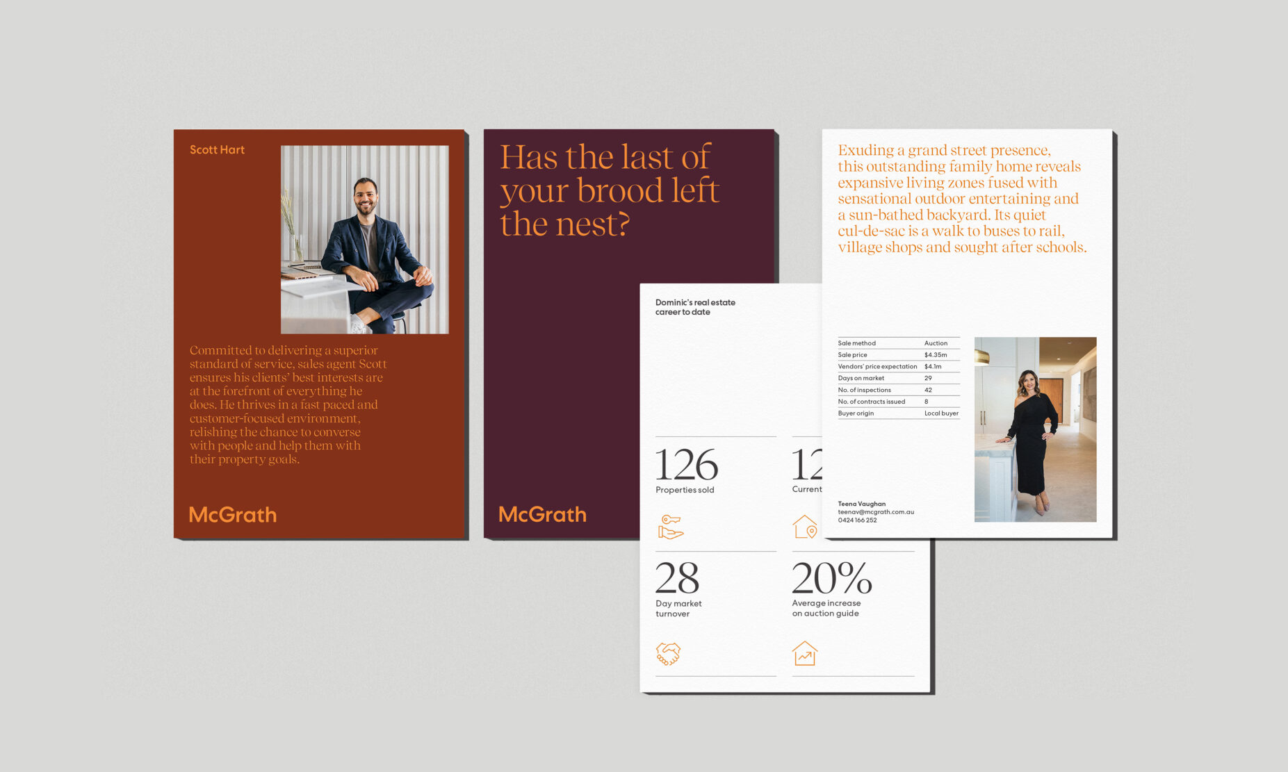 McGrath Real Estate branding, brand identity, brand design, brand re-fresh, rebrand, Toben