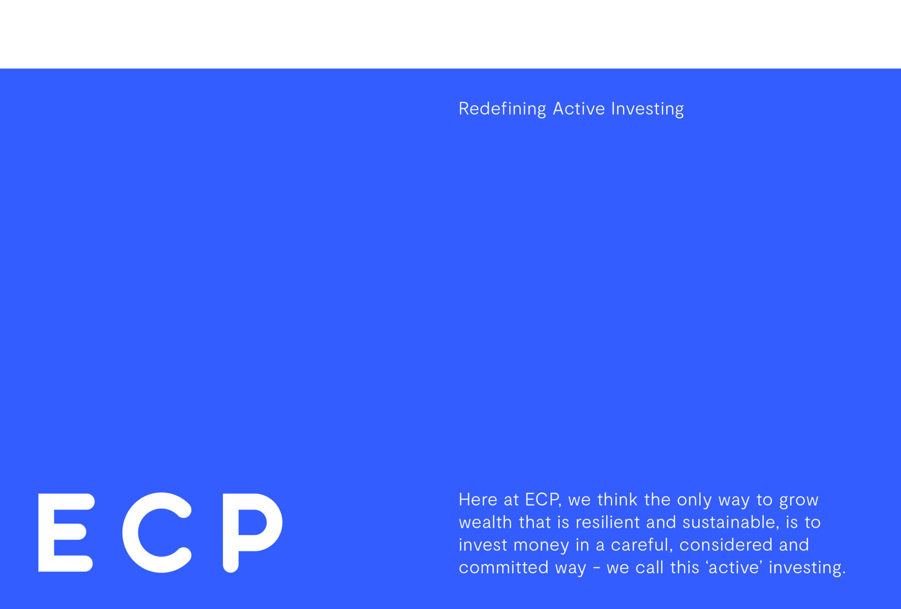 ECP Asset Management branding, brand identity, logo design, graphic design, corporate branding, corporate identity, Toben