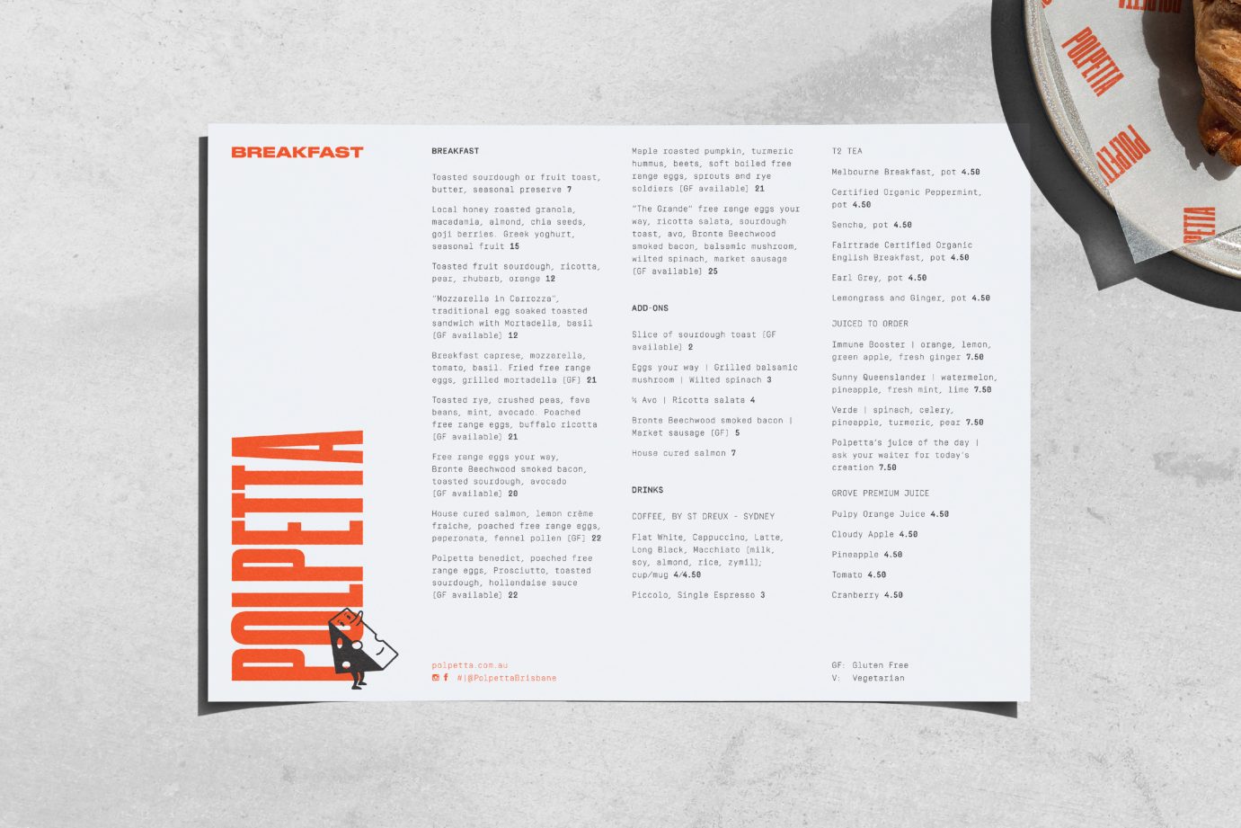 Polpetta Restaurant branding, brand identity, logo design, graphic design, Hospitality branding, Toben
